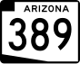 State Route 389 marker