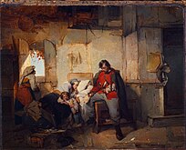 負傷した兵士の帰郷(1854)