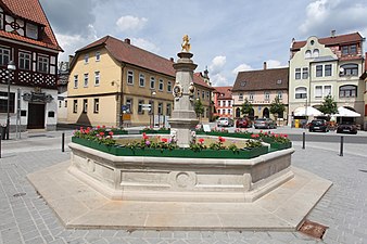 Marktplatz mit Marktbrunnen in Bad Rodach