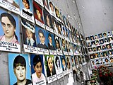 Photographs of victims of the Beslan school siege