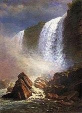 Альберт Бирштадт. «Ниагарский водопад снизу» (1869)
