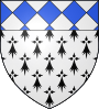 Blason ville fr Saint-Geniès-de-Comolas (Forsvar). 
 svg