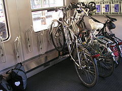 Fahrradstellplätze im CityNightLine-Wagen