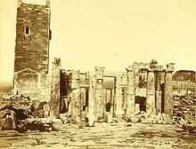 The Propylaea on the Acropolis of Athens (pictured with the now demolished Frankish Tower in the mid-19th century) were the palace of the Dukes of Athens. Bonfils, Felix (1831-1885) - Athens - Propylaia 1868-1875.jpg