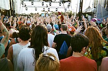 Borgore performing for crowds on 7 July 2011 at the 10th Anniversary Camp Bisco Music Festival in Mariaville Lake, New York BorgoreCAMPBSICOX.jpg
