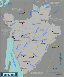 Mapa Burundi