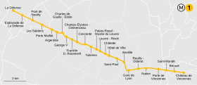 Voir la carte de la ligne.