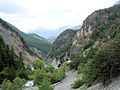 La vallée du torrent Cristillan.