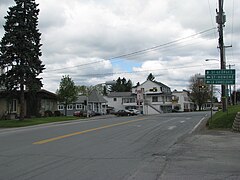 La route 204 à Saint-Martin, près de l'intersection avec la route 269.