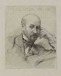 Jules-Élie Delaunay 1828-1891 (vers 1891), gravure.