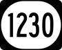 Kentucky Route 1230 marker