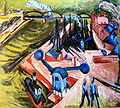 Frankfurter Westhafen, 1916, huile sur toile (84 × 95 cm), musée Folkwang, Essen.