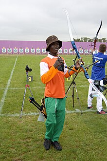 competidor de Costa de Marfil en el primer día de los Juegos Olímpicos de la Juventud, Buenos Aires 2018