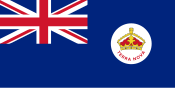 The Newfoundland Blue Ensign, colonial flag from 1870 to 1904 Dominion of Newfoundland Blue Ensign, 1870-1904.svg