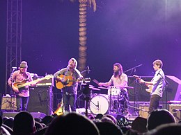 Fleet Foxes performing at Coachella in 2009