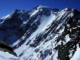 Vue sur la face Nord du Fletschhorn.