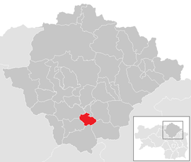 Poloha obce Frauenberg v okrese Bruck-Mürzzuschlag (klikacia mapa)