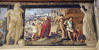 Annibale Carracci, Frîxo de Giazón e Medêa e costruçión da nâve di Argonàoti, 1584 ca. (Palasso Fava - Bologna) [1]