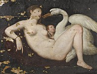 「レダと白鳥」(1590年代)