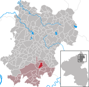 Poziția Großholbach pe harta districtului Westerwaldkreis