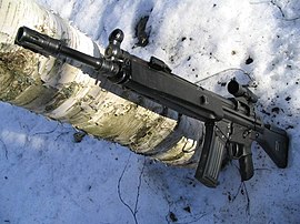 HK33A2 с оптическим прицелом ACOG