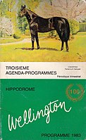 Concertino, peint par l'artiste Bob Demuyser - Programme célébrant le centenaire de l'hippodrome (1883-1983).
