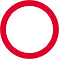 Vehicles prohibited as indicated by supplementary plate