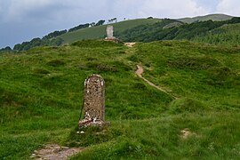 Le col d'Ibañeta où se trouve le monument commémoratif, 2011.