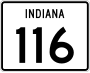 State Road 116 marker