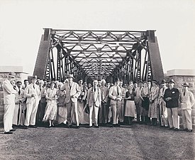 L'inauguration du pont en 1933
