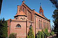 kościół ewangelicki, obecnie rzymsko-katolicki pw. NMP Królowej Korony Polskiej z końca XIX w.