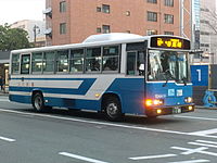 産交バス(株)管轄車両 日野・レインボーKK-RRで元サンプルカー