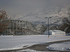 Roller Coaster im Winter