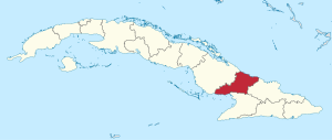 Localização da província de Las Tunas