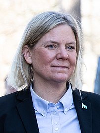 Magdalena Andersson (2021–2022) (1967-01-23) 23 January 1967 (age 57)   SAP