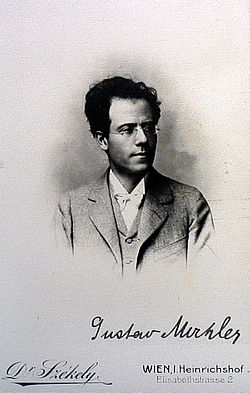 Gustav Mahler omkring 1885