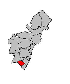 Kanton na mapě arrondissementu Forcalquier