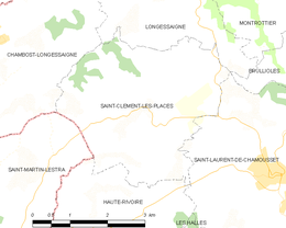 Saint-Clément-les-Places - Localizazion