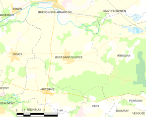 Poziția localității Mont-Saint-Sulpice