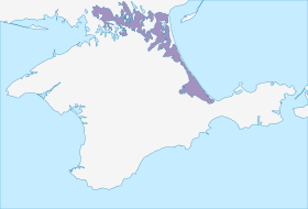 __ — территории Сиваша на карте Крыма