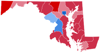 Maryland Presidential Election Results 1988.svg