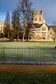 View north of Merton College from Christ Church Meadow across Merton Field.