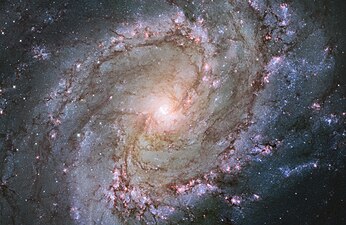 Galaxie Jižní větrník na snímku z Hubbleova vesmírného dalekohledu.