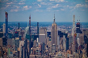 Midtown Manhattan nhìn từ tòa nhà One World Trade Center