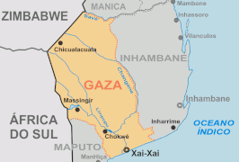 Kaart van Gaza