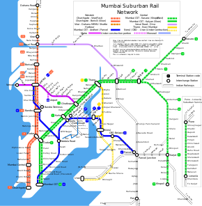 Mumbai suburban rail map.svg