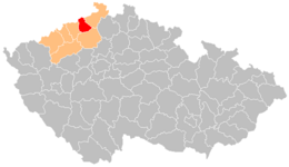 Distret de Ústí nad Labem - Localizazion