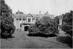 Каменный дом, Ути, 1905 год, с деревом под названием Дуб Салливана на переднем плане.