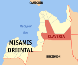 Claveria na Misamis Oriental Coordenadas : 8°36'36.00"N, 124°53'40.99"E