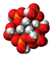 Space-filling model of phytic acid